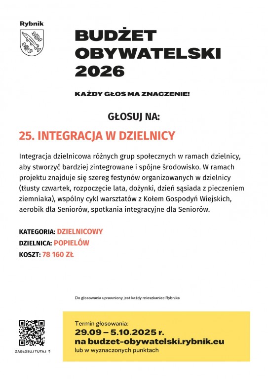 Projekt 25_Integracja w dzielnicy_Popielów