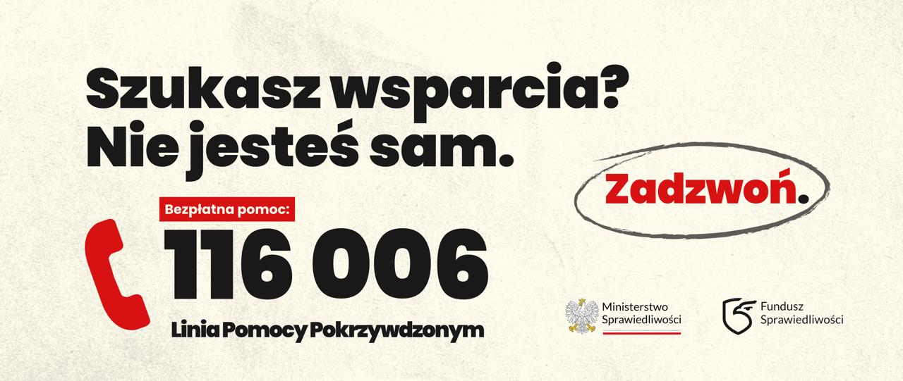Numer bezpłatnej infolinii pomocowej