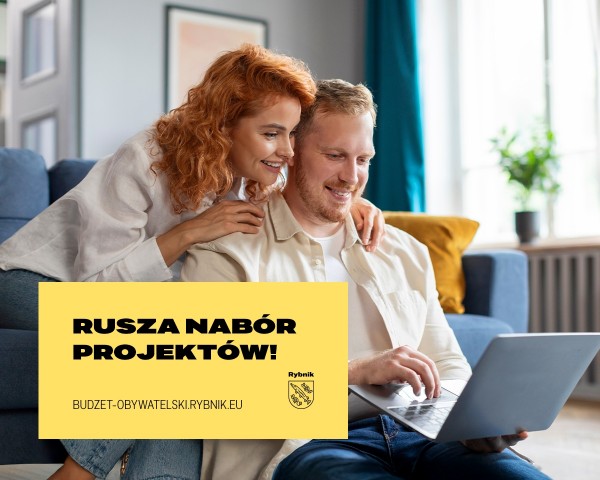 Plakat informujący o naborze projektów do Budżetu Obywatelskiego